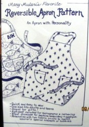 REVERSIBLE PERSONALITY APRON @ BAG  EZ PERSONAL  PATTERN
